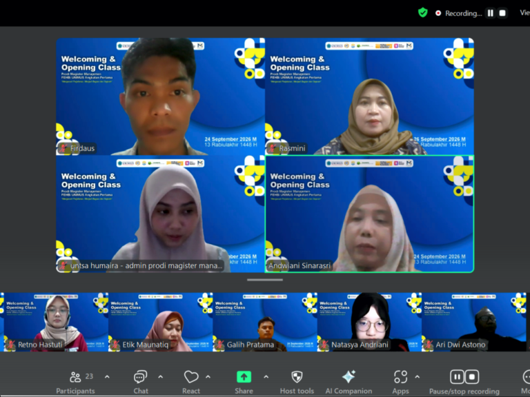 S2 Manajemen FEHBi UNIMUS Bangun Semangat Bersama untuk Berdampak bagi Masyarakat